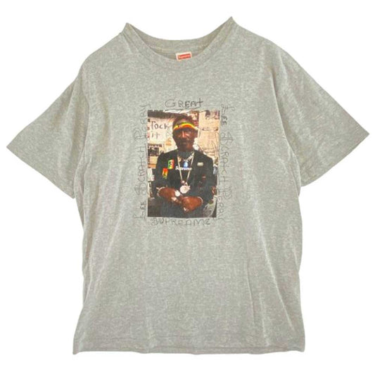 Supreme シュプリーム 10SS Lee Scratch Perry Photo Tee リー スクラッチ ペリー Tシャツ グレー グレー系 L【中古】