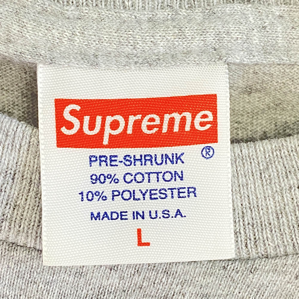 Supreme シュプリーム 10SS Lee Scratch Perry Photo Tee リー スクラッチ ペリー Tシャツ グレー グレー系 L【中古】