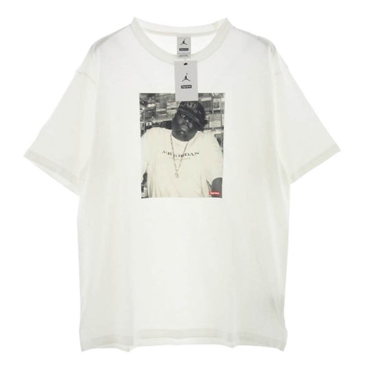 Supreme シュプリーム 24AW × Jordan Biggie S/S Top ジョーダン ビギー 半袖 Tシャツ ホワイト ホワイト系 L【新古品】【未使用】【中古】