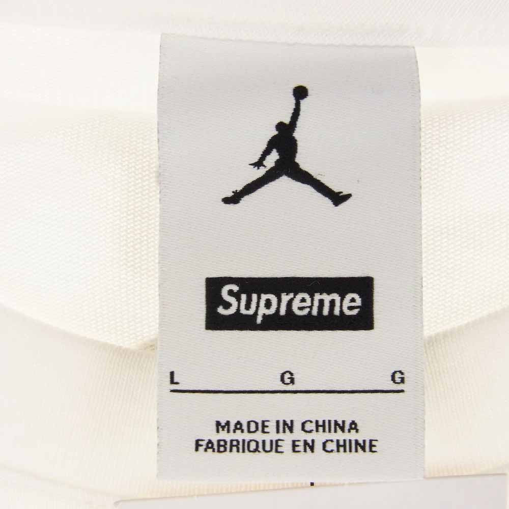 Supreme シュプリーム 24AW × Jordan Biggie S/S Top ジョーダン ビギー 半袖 Tシャツ ホワイト ホワイト系 L【新古品】【未使用】【中古】