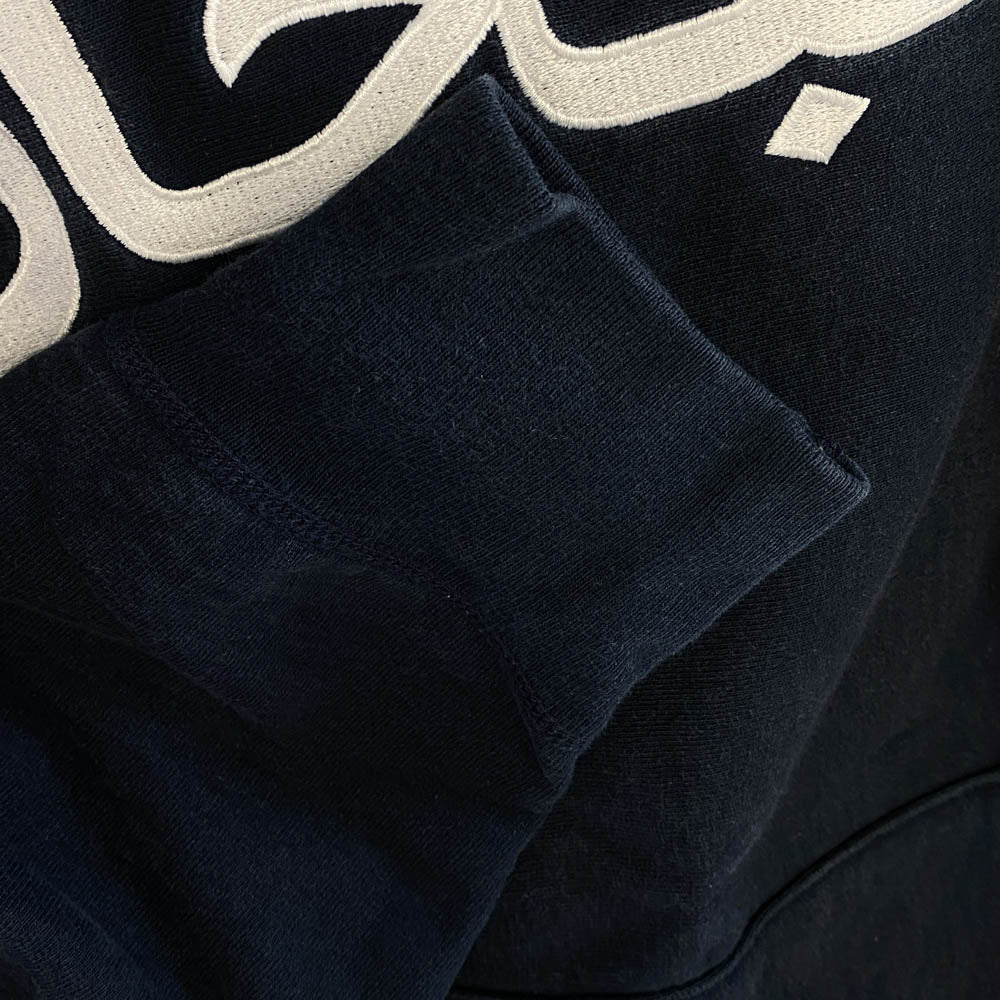Supreme シュプリーム 17AW Arabic Logo Hooded Sweatshirt アラビックロゴ プルオーバーパーカー ネイビー ネイビー系 M【中古】
