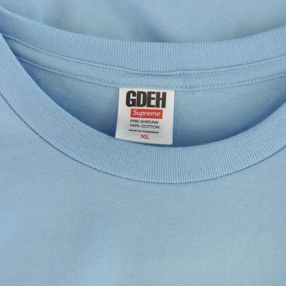 Supreme シュプリーム 25SS × GOODENOUGH End Racism Tee Powder Blue グッドイナフ エンド レイシズム Tシャツ パウダーブルー ライトブルー系 XL【新古品】【未使用】【中古】