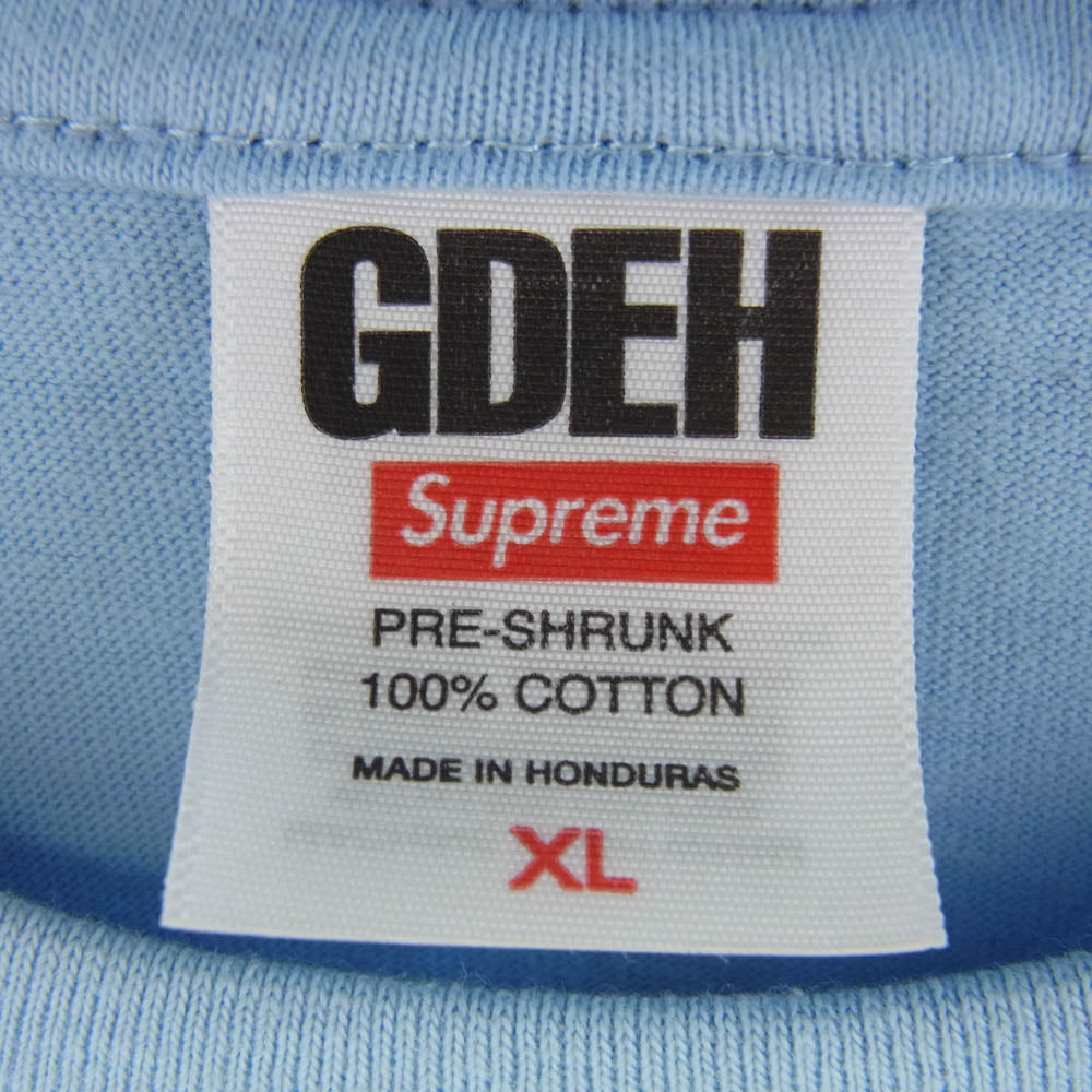 Supreme シュプリーム 25SS × GOODENOUGH End Racism Tee Powder Blue グッドイナフ エンド レイシズム Tシャツ パウダーブルー ライトブルー系 XL【新古品】【未使用】【中古】