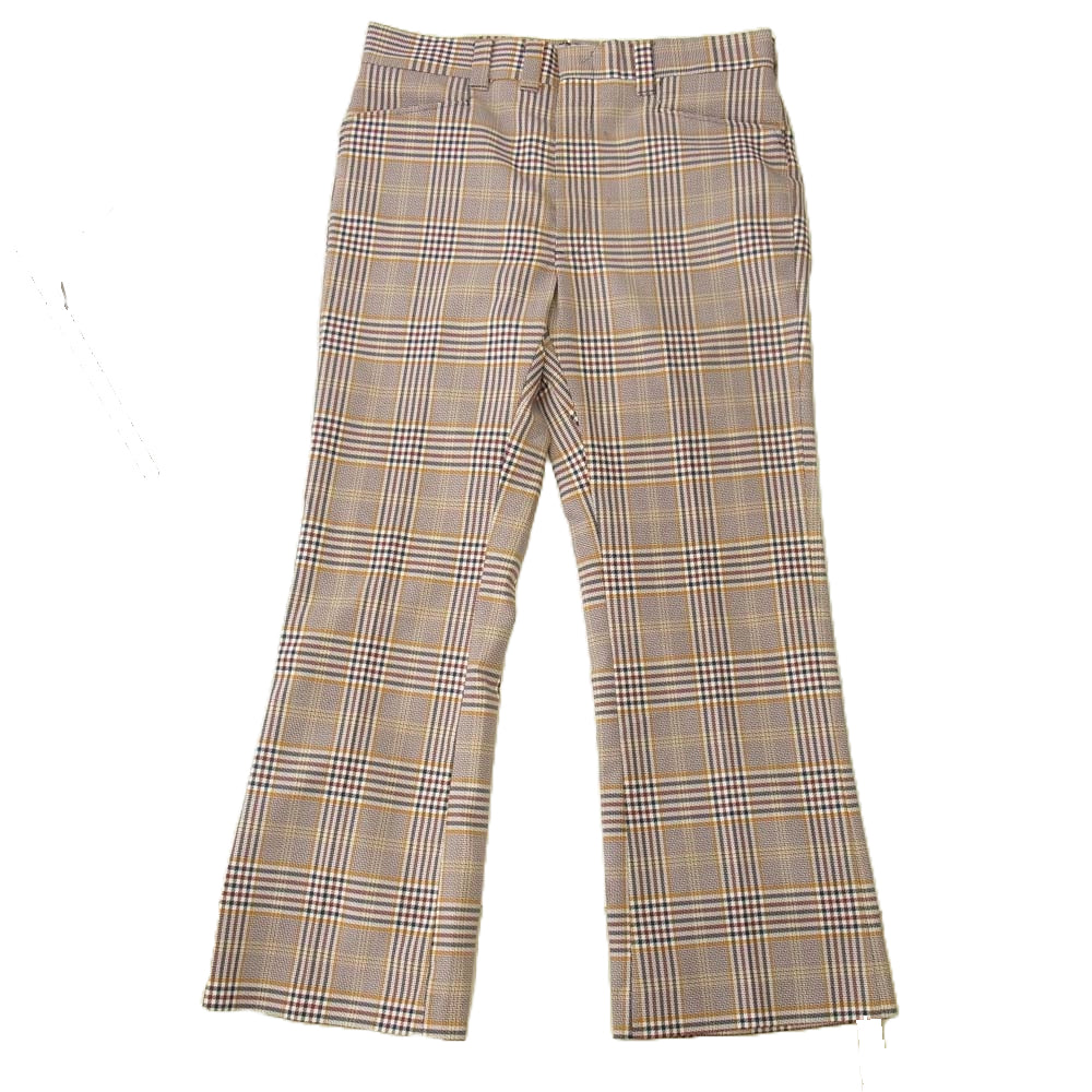 ヴィンテージ 70’s～80’s ブーツカット チェック柄 スラックスパンツ ロケットタロン マルチカラー系【中古】