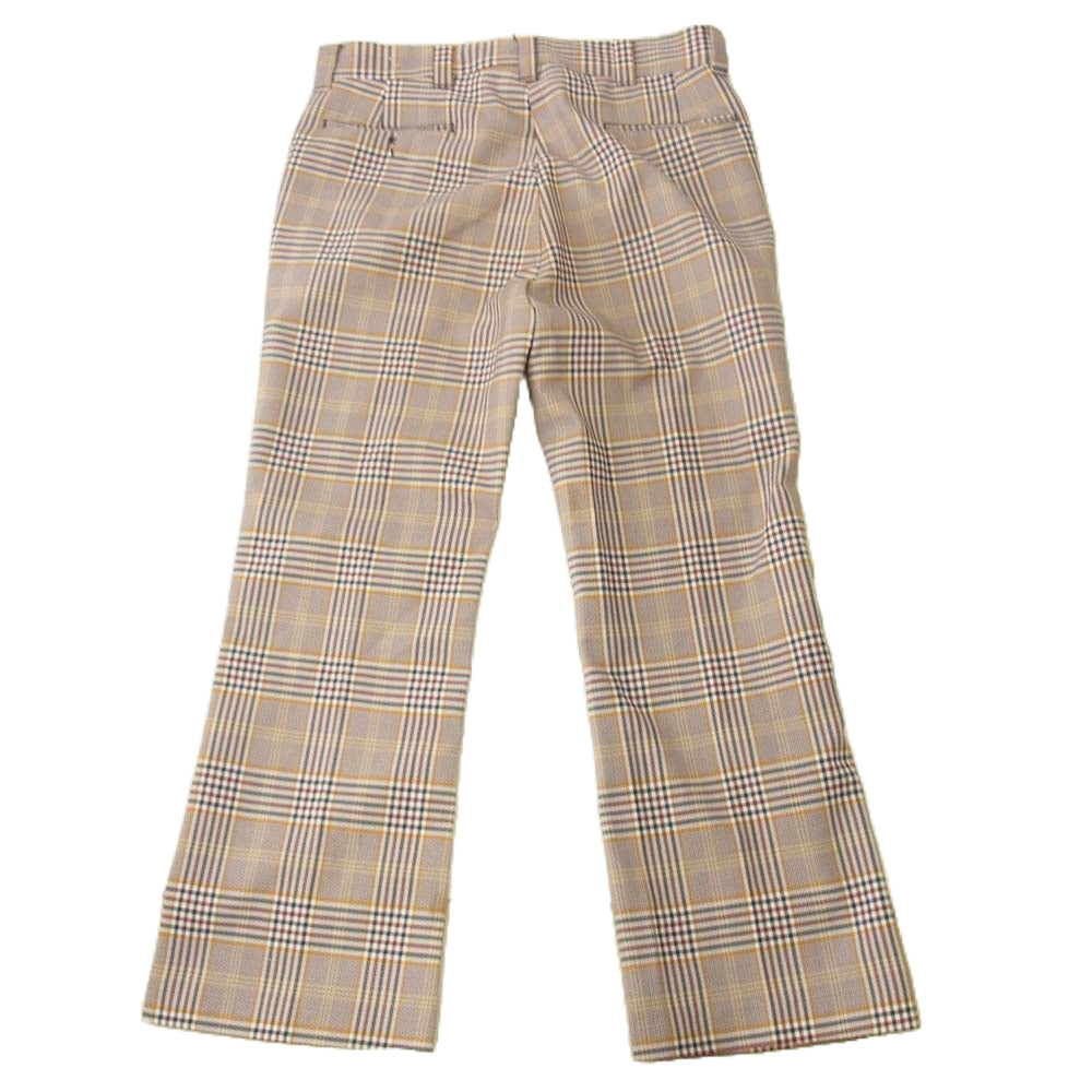 ヴィンテージ 70’s～80’s ブーツカット チェック柄 スラックスパンツ ロケットタロン マルチカラー系【中古】