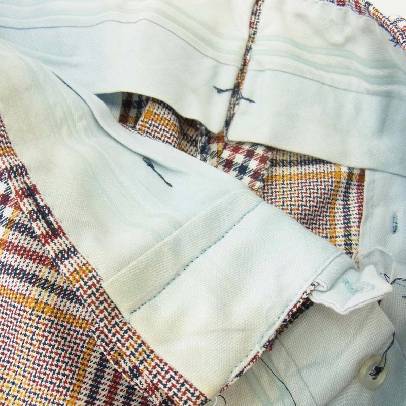 ア*ス様 ビンテージ マルチカラーチェックスラックス ヴィンテージ