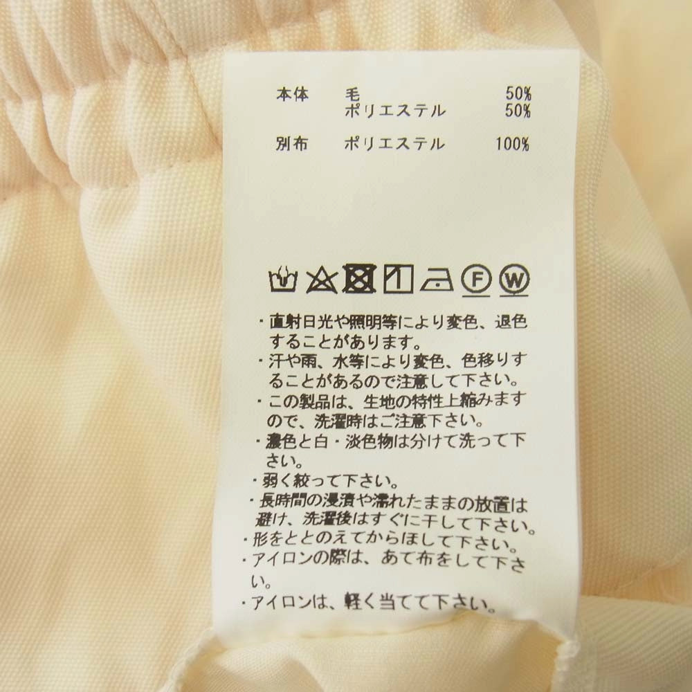 MAISON SPECIAL メゾンスペシャル 11232461203 Multi Fabric Two-tuck Wide Pants タック ワイド パンツ オフホワイト系 1【中古】