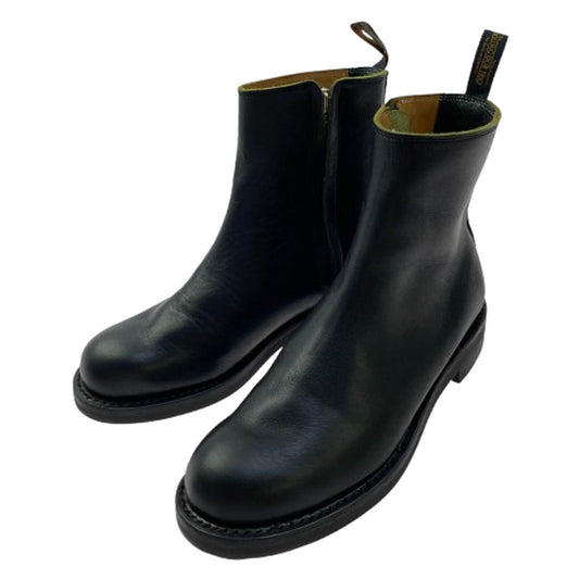 ROLLING DUB TRIO ローリングダブトリオ RDT-A14 CASPER キャスパー レザー緑茶芯  サイドジップ ブーツ ブラック系 26.5cm【極上美品】【中古】