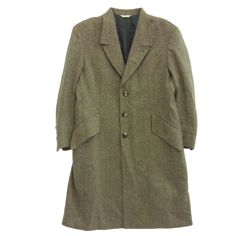 Paul Smith ポール・スミス PC-NH-33970 ウール ロング チェック コート ブラック系 XLX【中古】