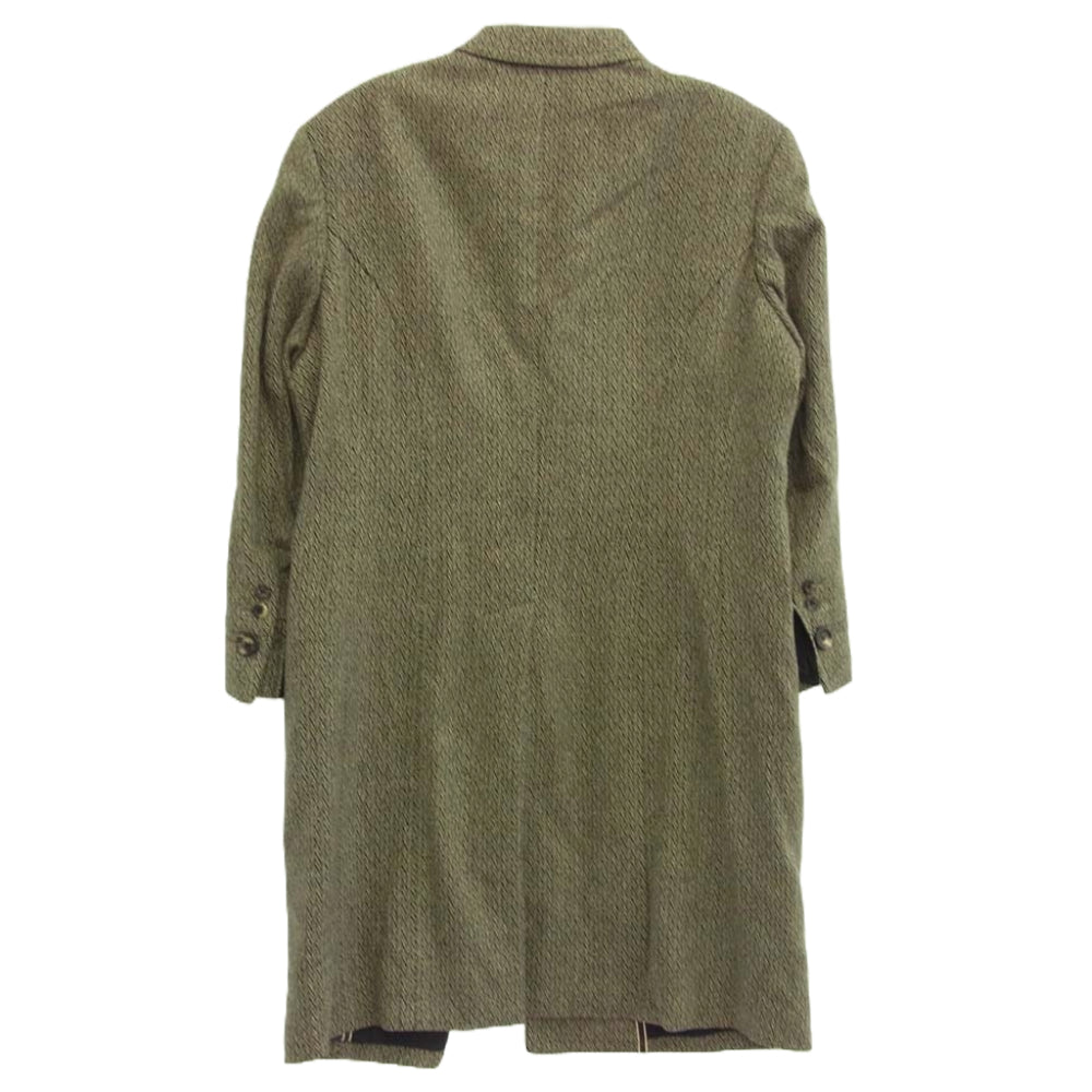 Paul Smith ポール・スミス PC-NH-33970 ウール ロング チェック コート ブラック系 XLX【中古】