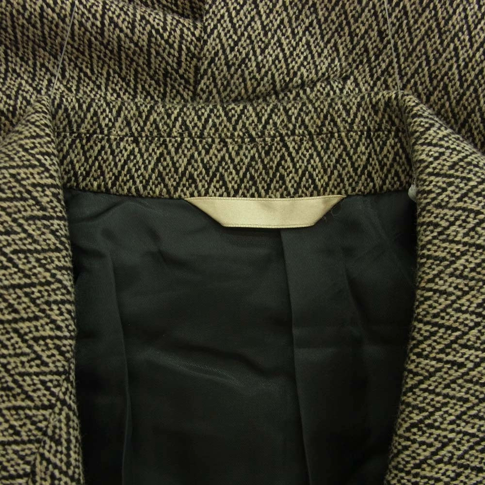 Paul Smith ポール・スミス PC-NH-33970 ウール ロング チェック コート ブラック系 XLX【中古】