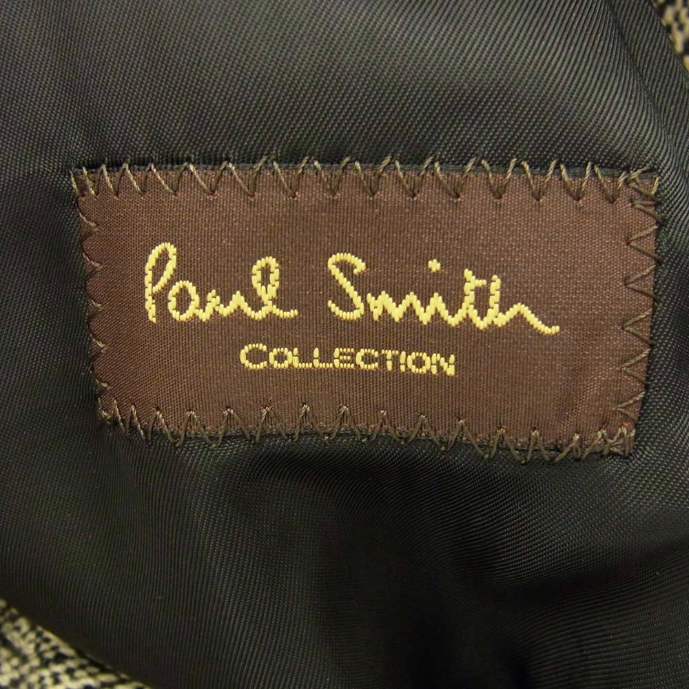 Paul Smith ポール・スミス PC-NH-33970 ウール ロング チェック コート ブラック系 XLX【中古】