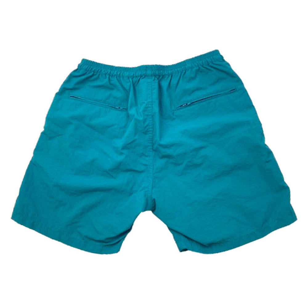 WACKO MARIA ワコマリア 24SS BOARD SHORTS ロゴ刺繍 ナイロン ショートパンツ ショーツ ライトグリーン系 L【中古】
