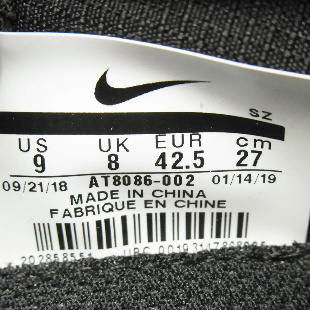 NIKE ナイキ AT8086-002 × Fear Of God フィアオブゴッド Air Moccasin Black エアモカシン スニーカー ブラック系 27cm【極上美品】【中古】