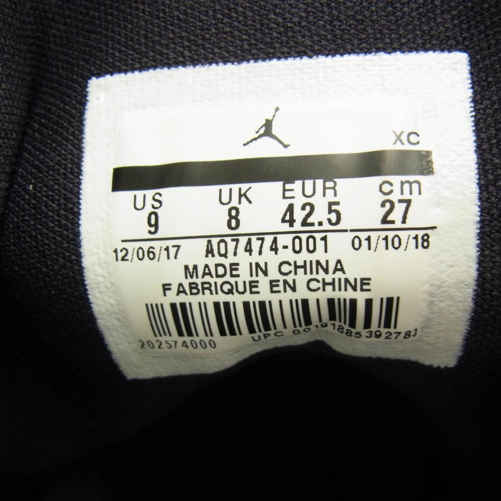 NIKE ナイキ AQ7474-001 Air Jordan 1 Retro High Equality Black History Month 2018 エアジョーダン1 ハイ イクアリティ ブラック ヒストリー マンス 2018 スニーカー ブラック系 27cm【中古】