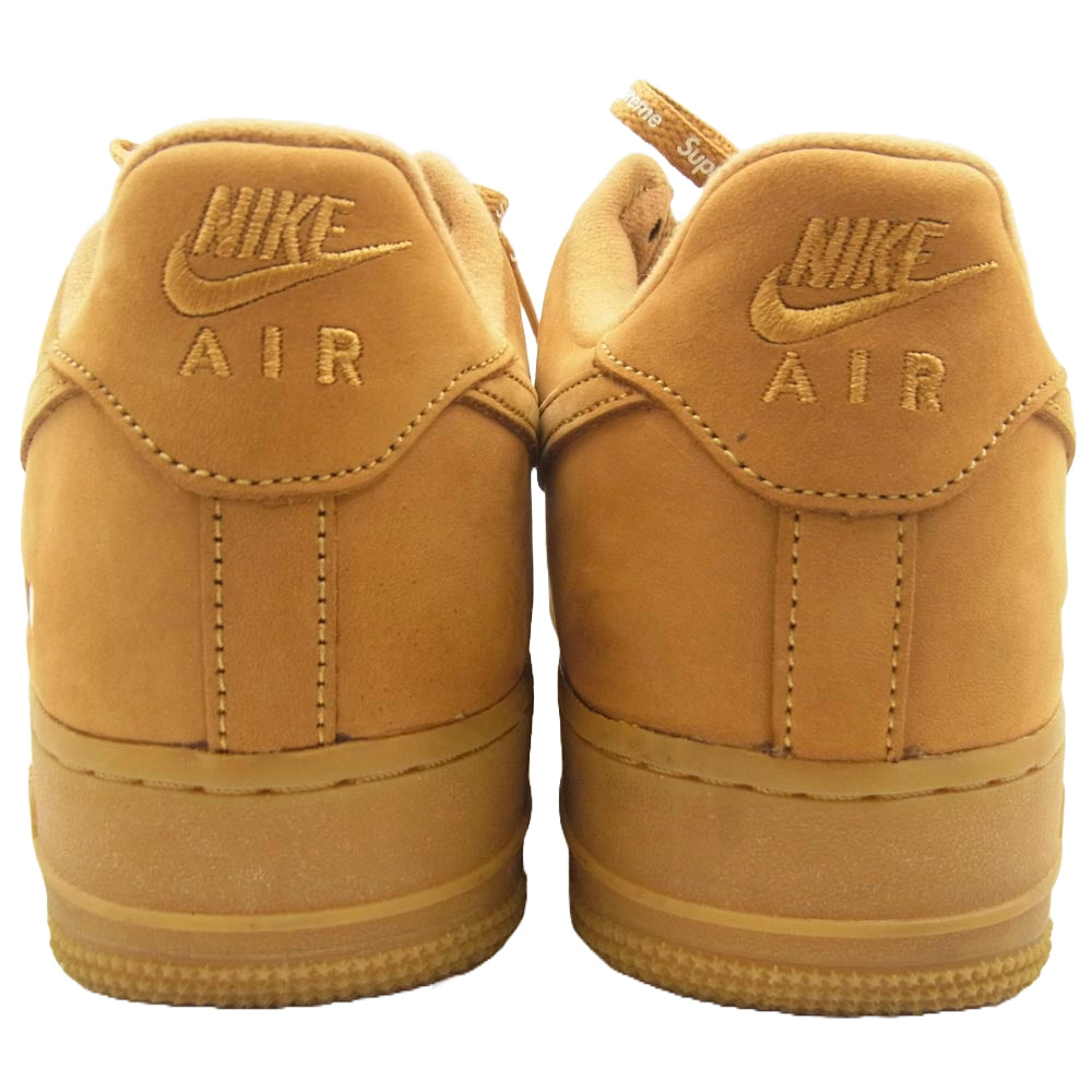 Supreme シュプリーム 21AW DN1555-200 × NIKE ナイキ Air Force 1 Low Flax Wheat エアフォース 1 ロー フラックス ウィート スニーカー ライトブラウン系 26.5cm【中古】