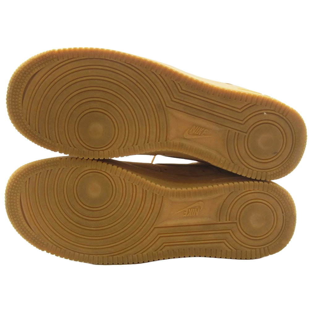 Supreme シュプリーム 21AW DN1555-200 × NIKE ナイキ Air Force 1 Low Flax Wheat エアフォース 1 ロー フラックス ウィート スニーカー ライトブラウン系 26.5cm【中古】
