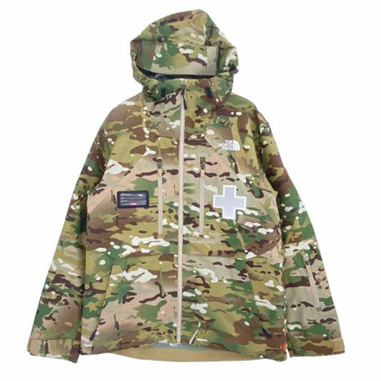 Supreme シュプリーム 22SS NP02200I × The North Face ノースフェイス Summit Series Rescue Mountain Pro Jacket サミット シリーズ レスキュー マウンテン プロ ジャケット カーキ系 S【美品】【中古】
