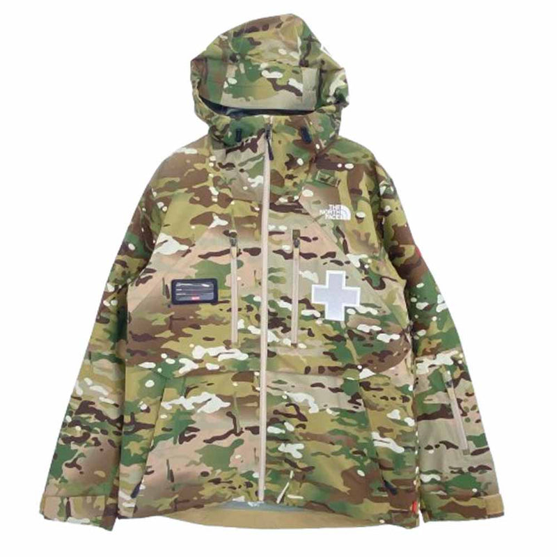 Supreme シュプリーム 22SS NP02200I × The North Face ノースフェイス Summit Series Rescue Mountain Pro Jacket サミット シリーズ レスキュー マウンテン プロ ジャケット カーキ系 S【美品】【中古】