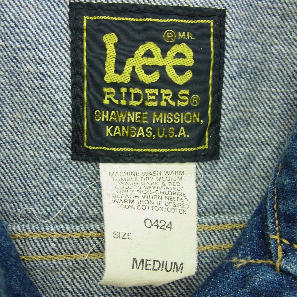 Lee リー RIDERS リーライダース デニム ジャケット インディゴブルー系 M【中古】
