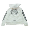 CHROME HEARTS クロムハーツ（原本無） ホースシュー フローラルクロス プリント ジップパーカー キッズ 子供用 ホワイト系 6Y【中古】