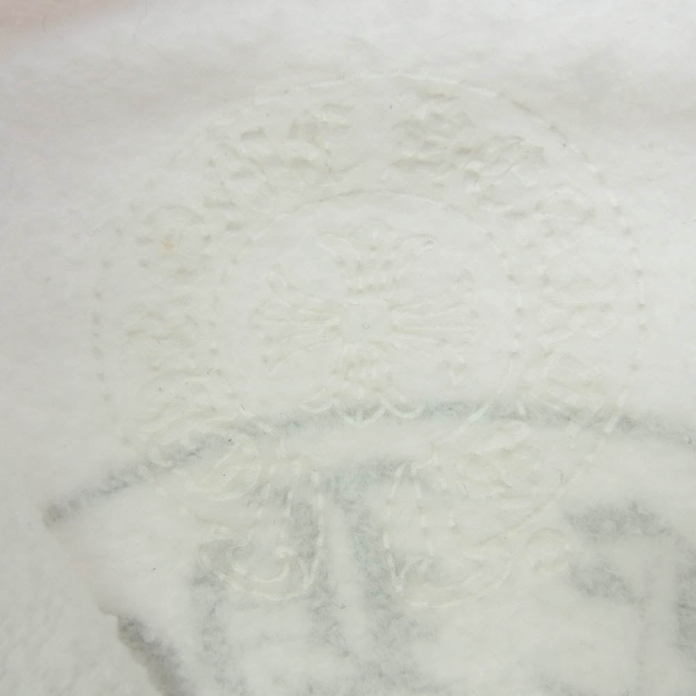 CHROME HEARTS クロムハーツ（原本無） ホースシュー フローラルクロス プリント ジップパーカー キッズ 子供用 ホワイト系 6Y【中古】