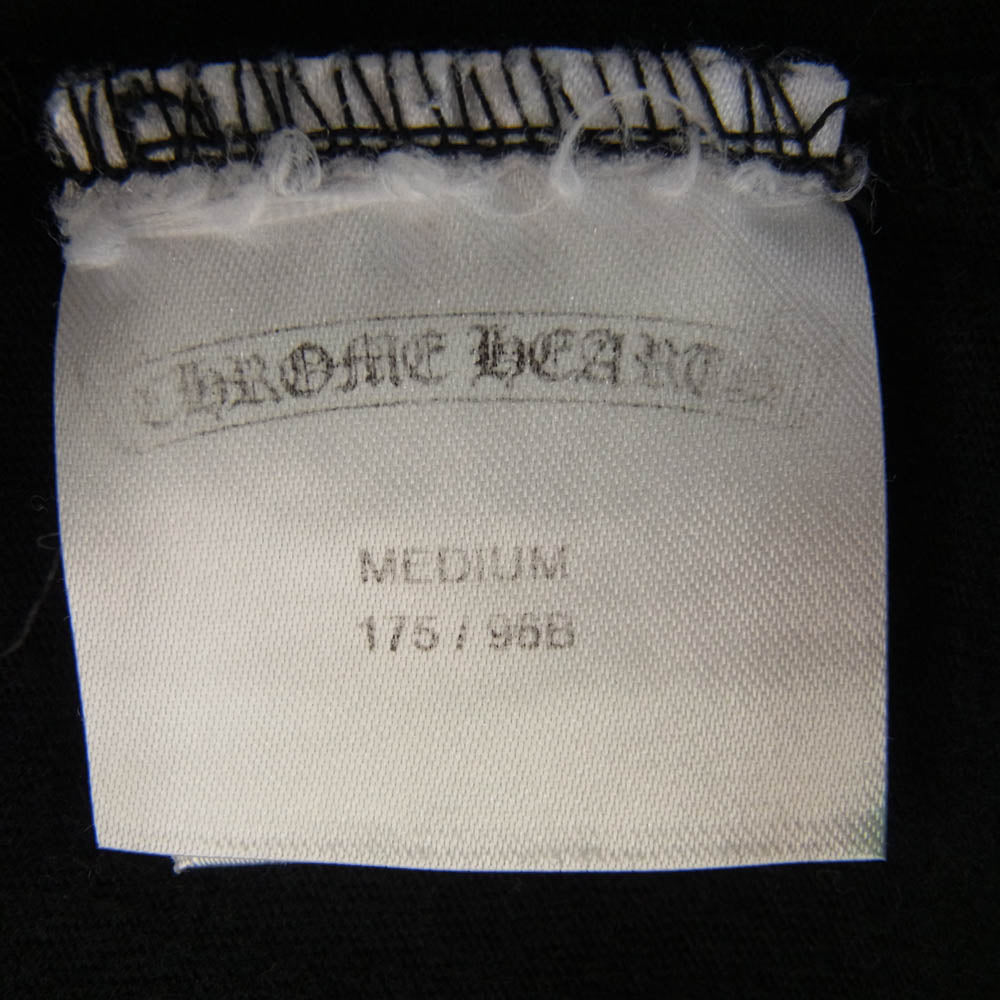 CHROME HEARTS クロムハーツ（原本無） スクロールラベル プリント ポケット Tシャツ 半袖カットソー ブラック ブラック系 M【中古】