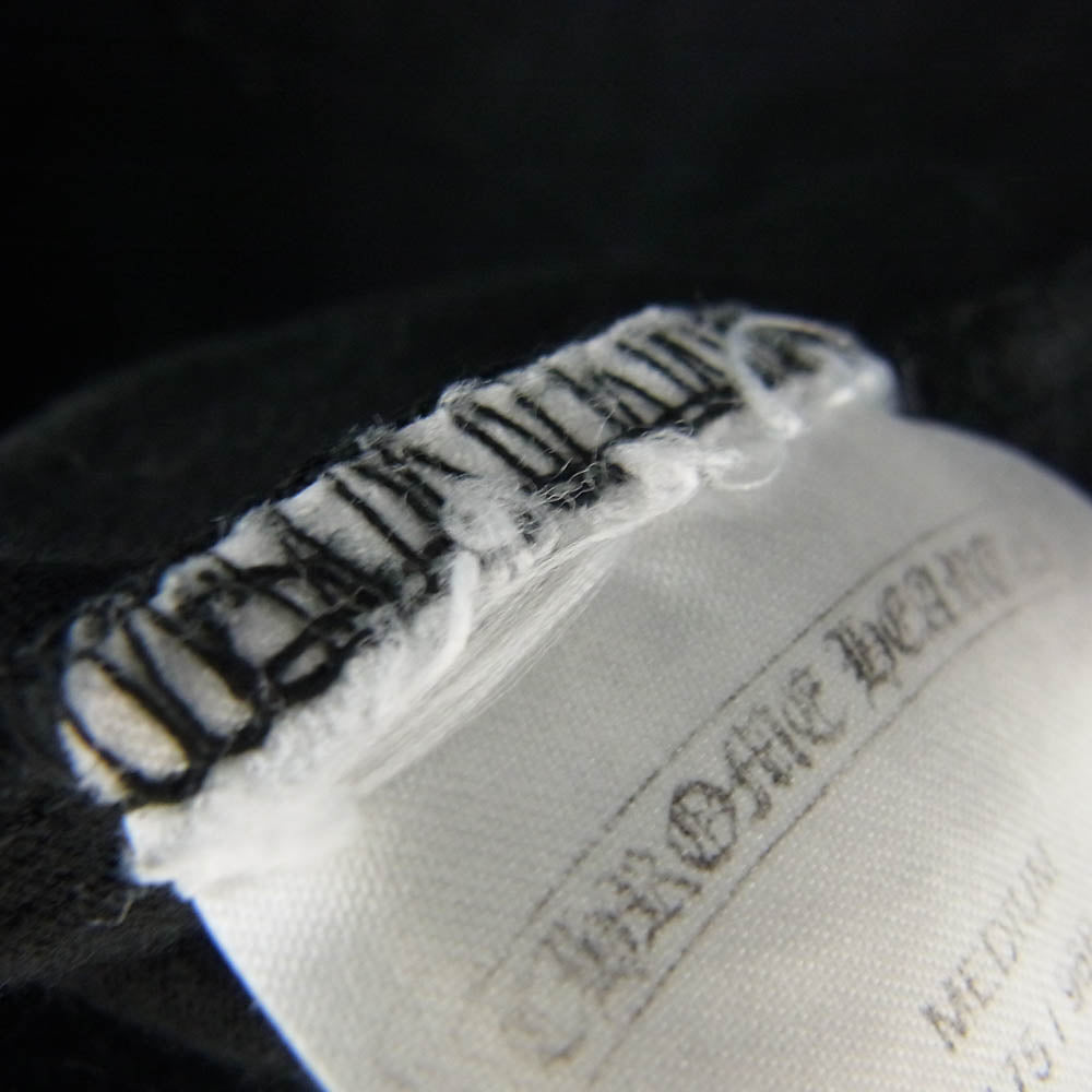 CHROME HEARTS クロムハーツ（原本無） スクロールラベル プリント ポケット Tシャツ 半袖カットソー ブラック ブラック系 M【中古】