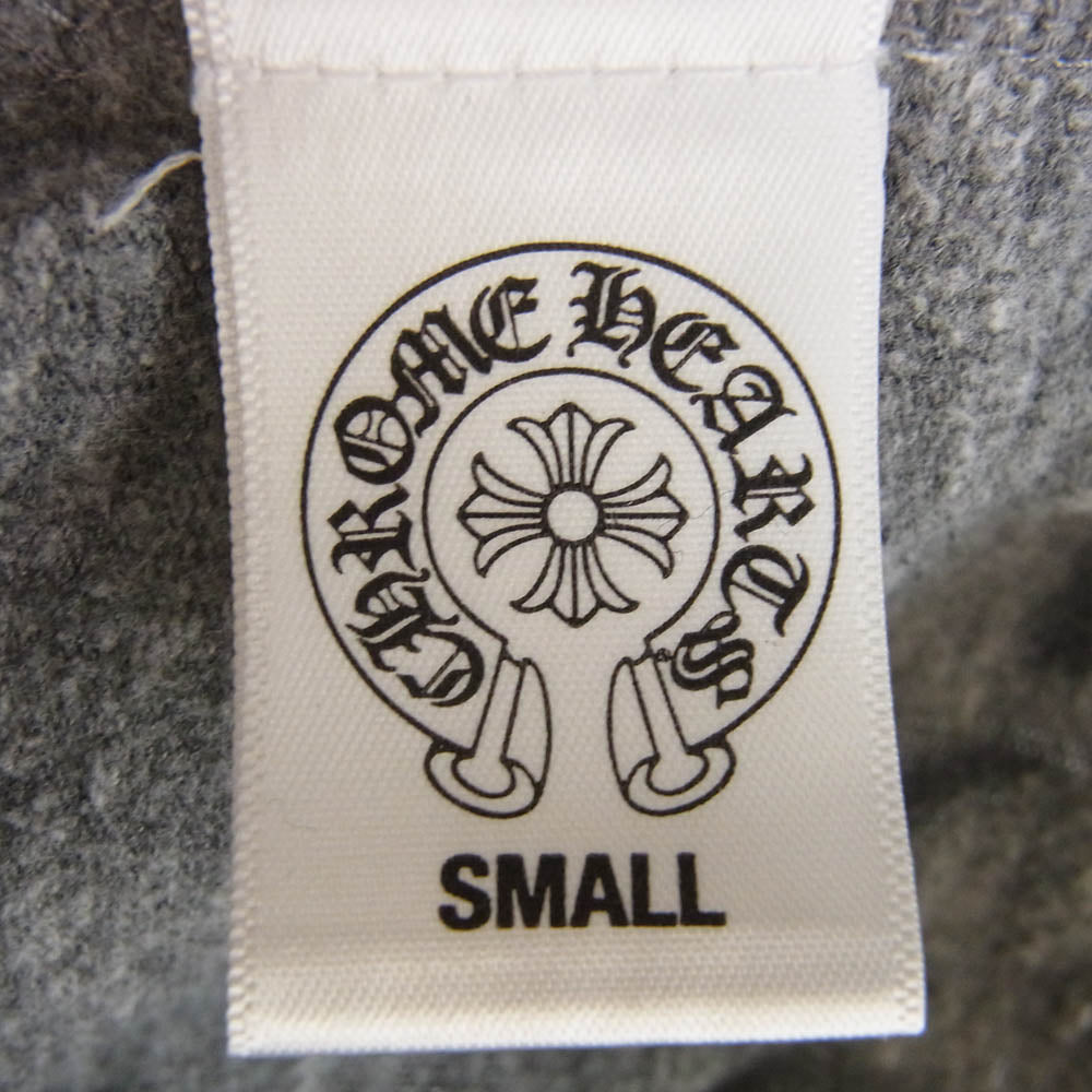 CHROME HEARTS クロムハーツ（原本無） SWTSHRT HD ZIP アーム クロス ホースシュー プリント ダガージップ ジップパーカー グレー系 S【中古】