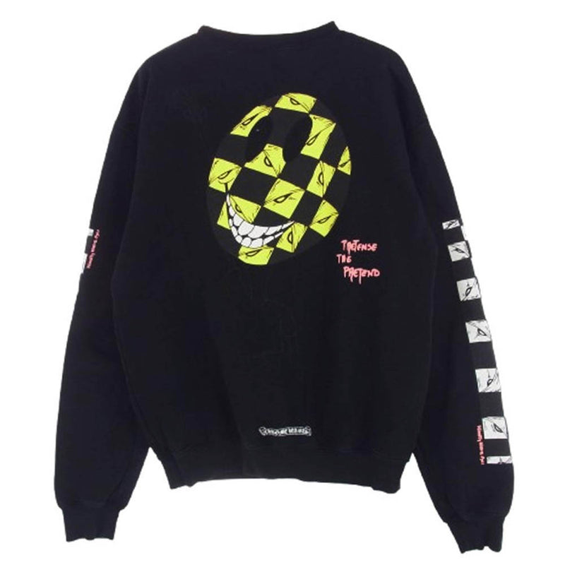 CHROME HEARTS クロムハーツ（原本無） × MATTY BOY マッティーボーイ PPO PRETENSE SWEAT プリテンス バックプリント スウェット ブラック系 M【中古】