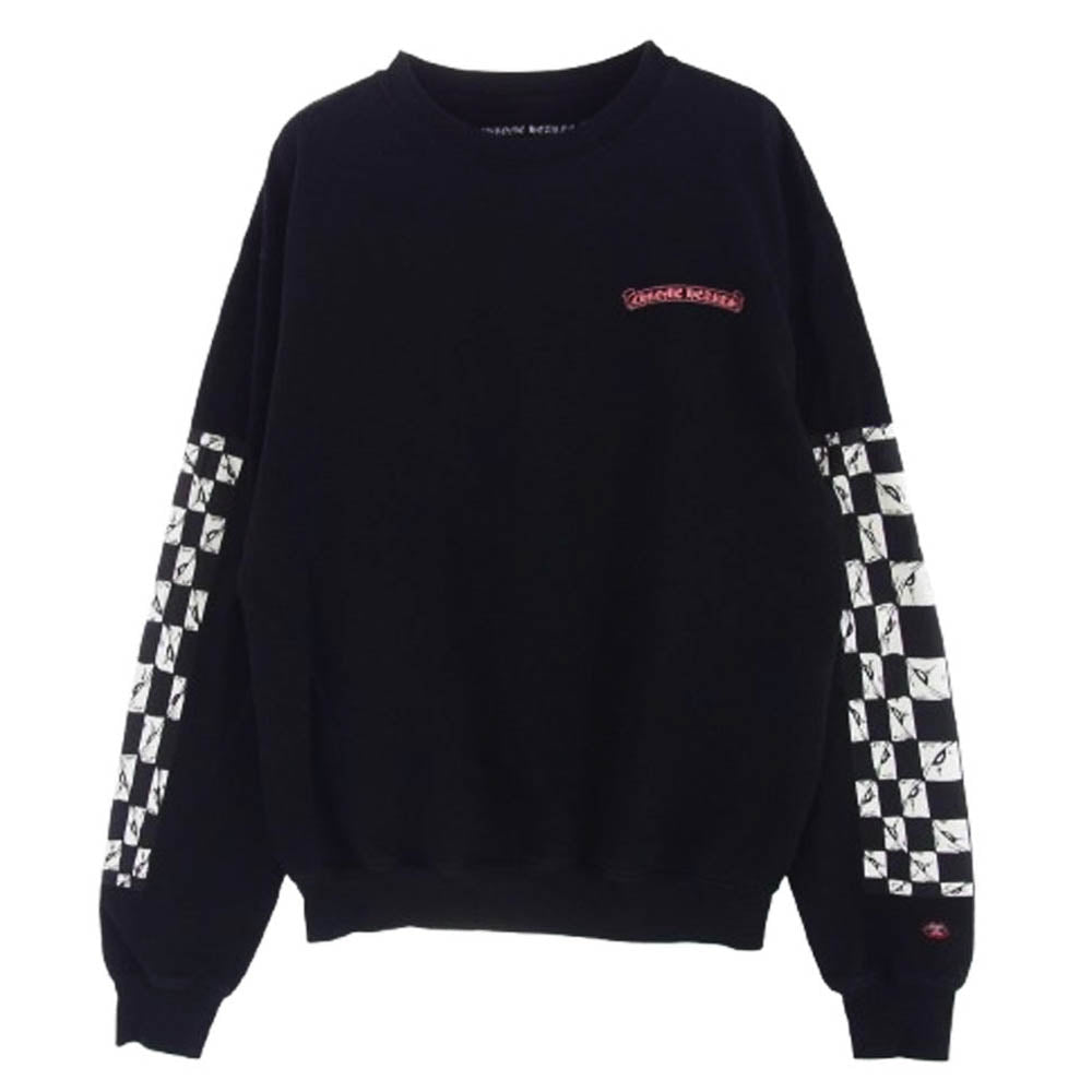 CHROME HEARTS クロムハーツ（原本無） × MATTY BOY マッティーボーイ PPO PRETENSE SWEAT プリテンス バックプリント スウェット ブラック系 M【中古】