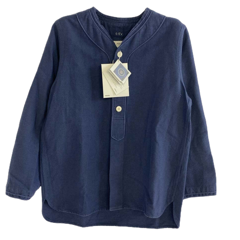 VISVIM ビズビム 18SS 0118105011018 DUGOUT SHIRT L/S ドッグアウト ベースボール 長袖シャツ ブルー系 1【中古】