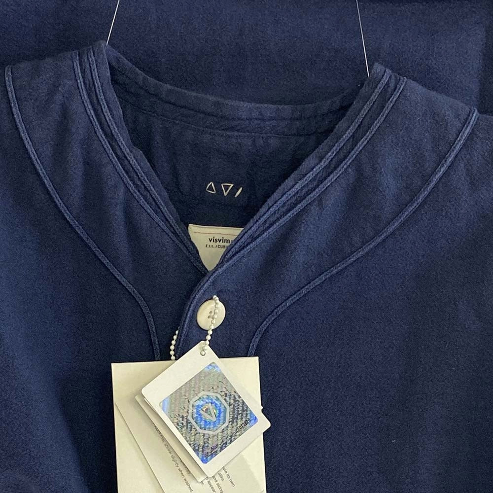 VISVIM ビズビム 18SS 0118105011018 DUGOUT SHIRT L/S ドッグアウト ベースボール 長袖シャツ ブルー系 1【中古】