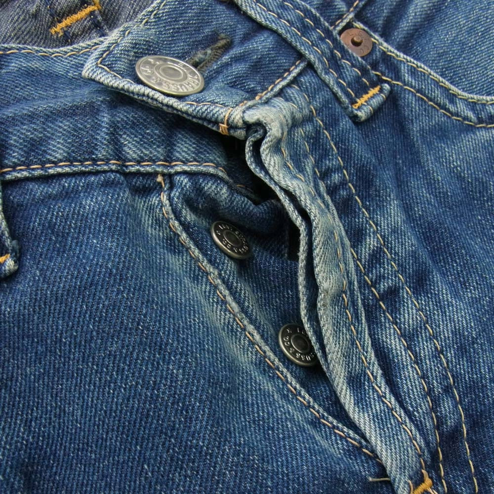 Levi's リーバイス 00's 日本製 901 ボタンフライ デニムパンツ ボタン裏刻印J09 インディゴブルー系 30【中古】