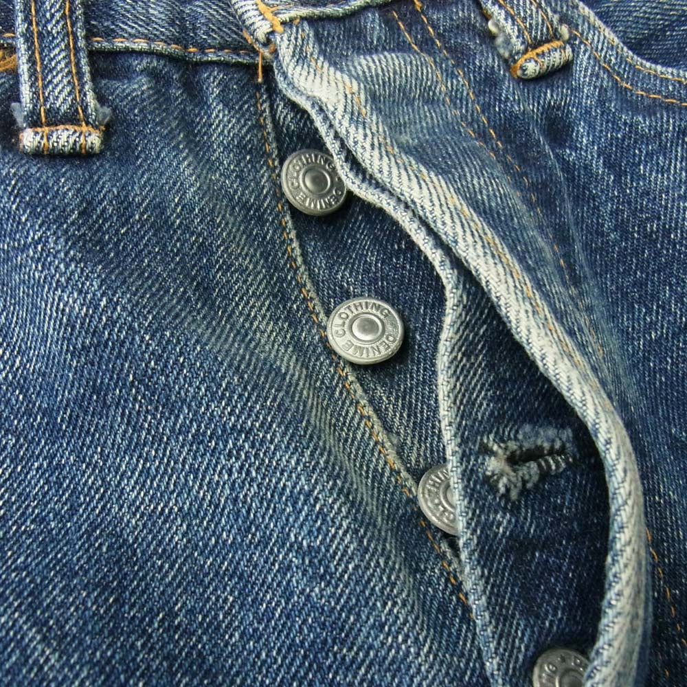 Denime ドゥニーム ボタンフライ セルビッチ デニムパンツ インディゴブルー系 サイズ不明【中古】