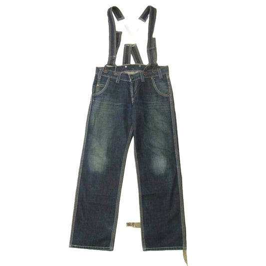 Levi's リーバイス 703 サスペンダー付 ジップフライ ストレート デニムパンツ インディゴブルー系 W32【中古】
