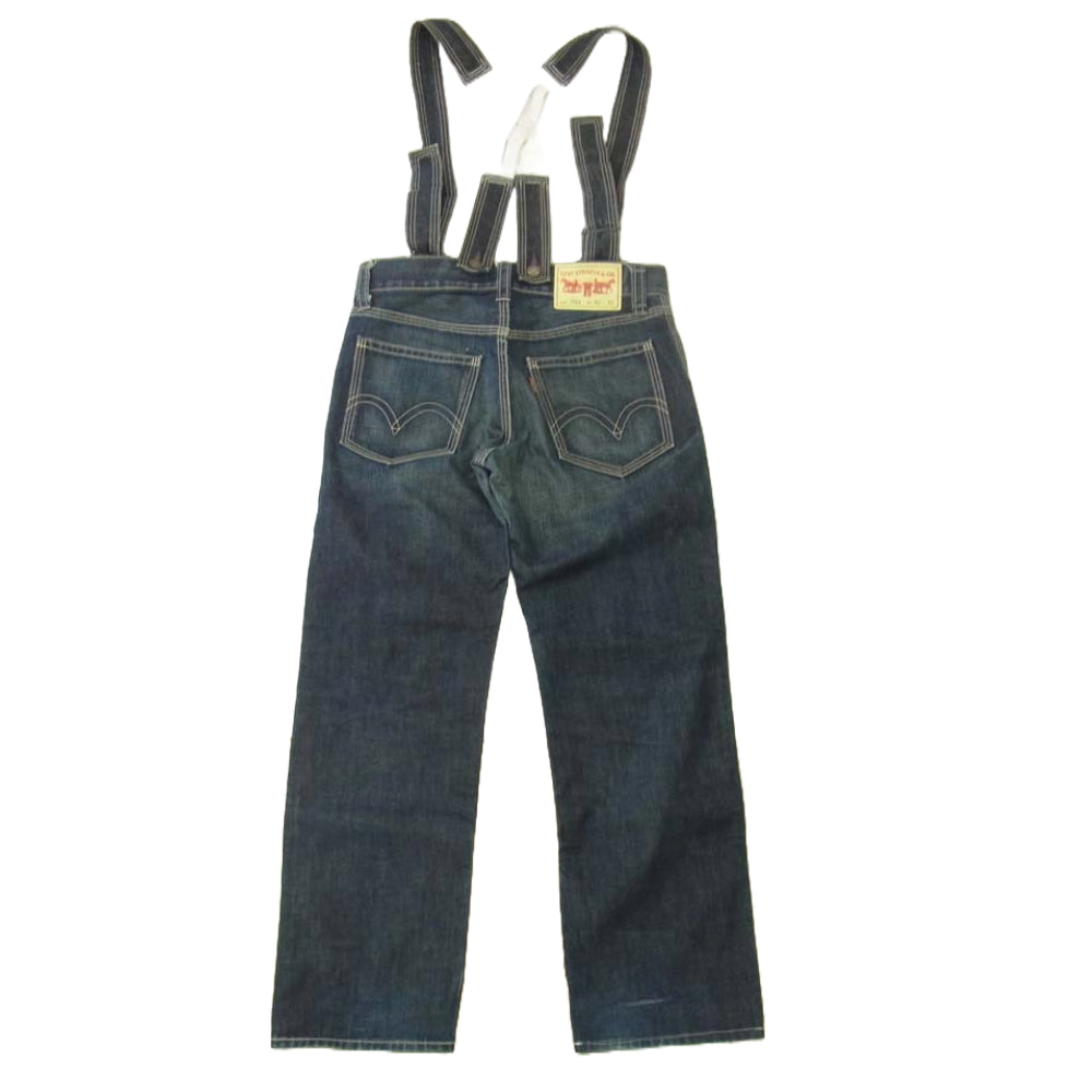 Levi's リーバイス 703 サスペンダー付 ジップフライ ストレート デニムパンツ インディゴブルー系 W32【中古】