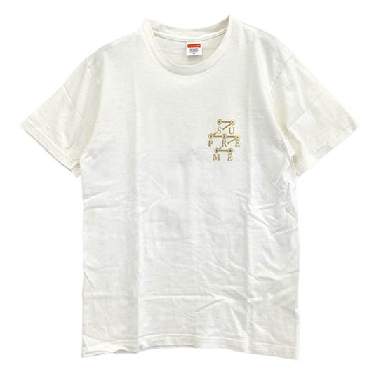 Supreme シュプリーム 14AW Circuit Tee サーキットロゴプリント Tシャツ 半袖カットソー ホワイト系 M【中古】