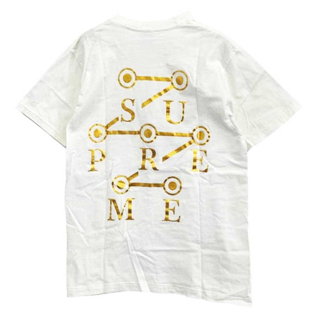 Supreme シュプリーム 14AW Circuit Tee サーキットロゴプリント Tシャツ 半袖カットソー ホワイト系 M【中古】