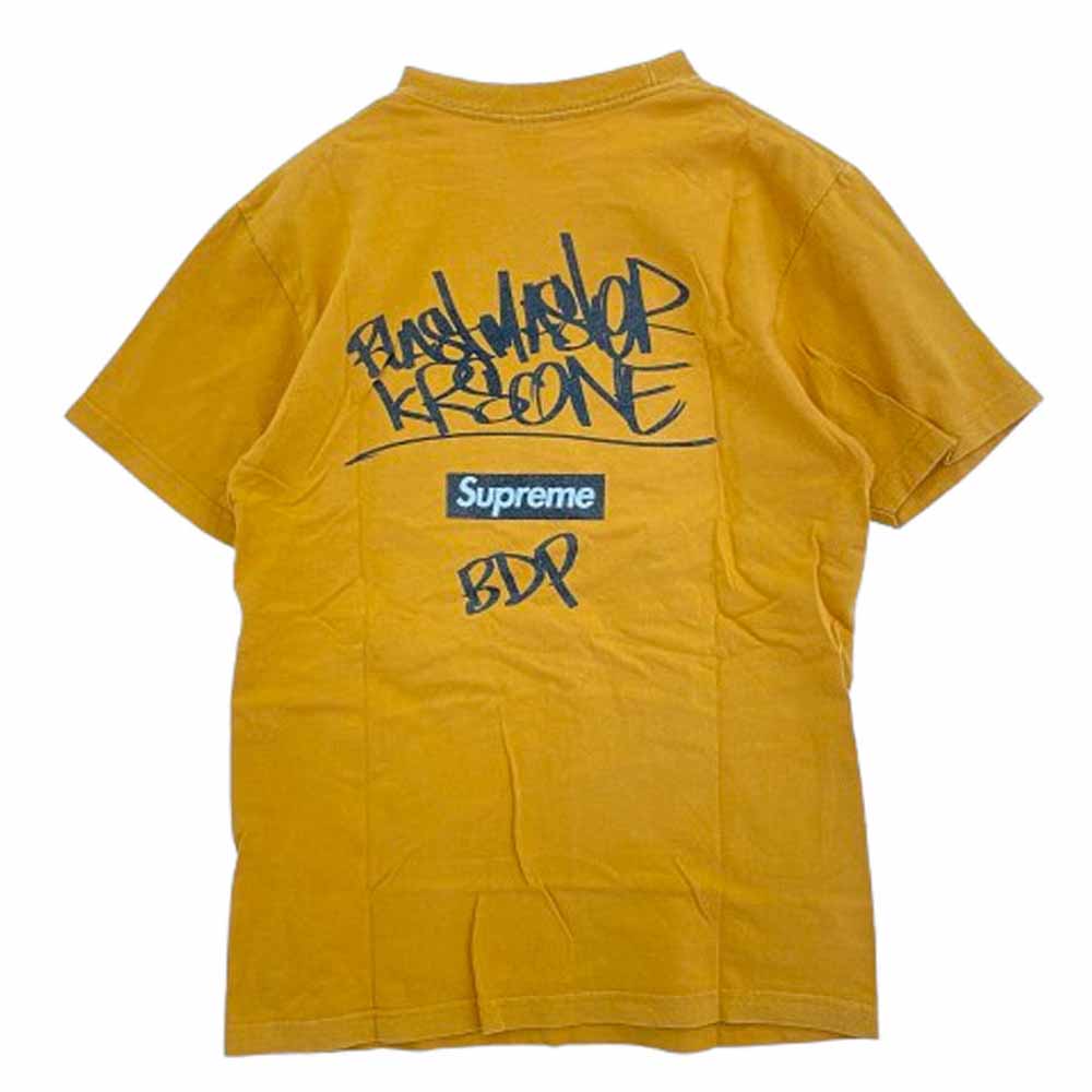 Supreme シュプリーム 14AW All Means Necessary Tee オール ミーンズ ネセサリー プリント Tシャツ 半袖カットソー オレンジ系 M【中古】