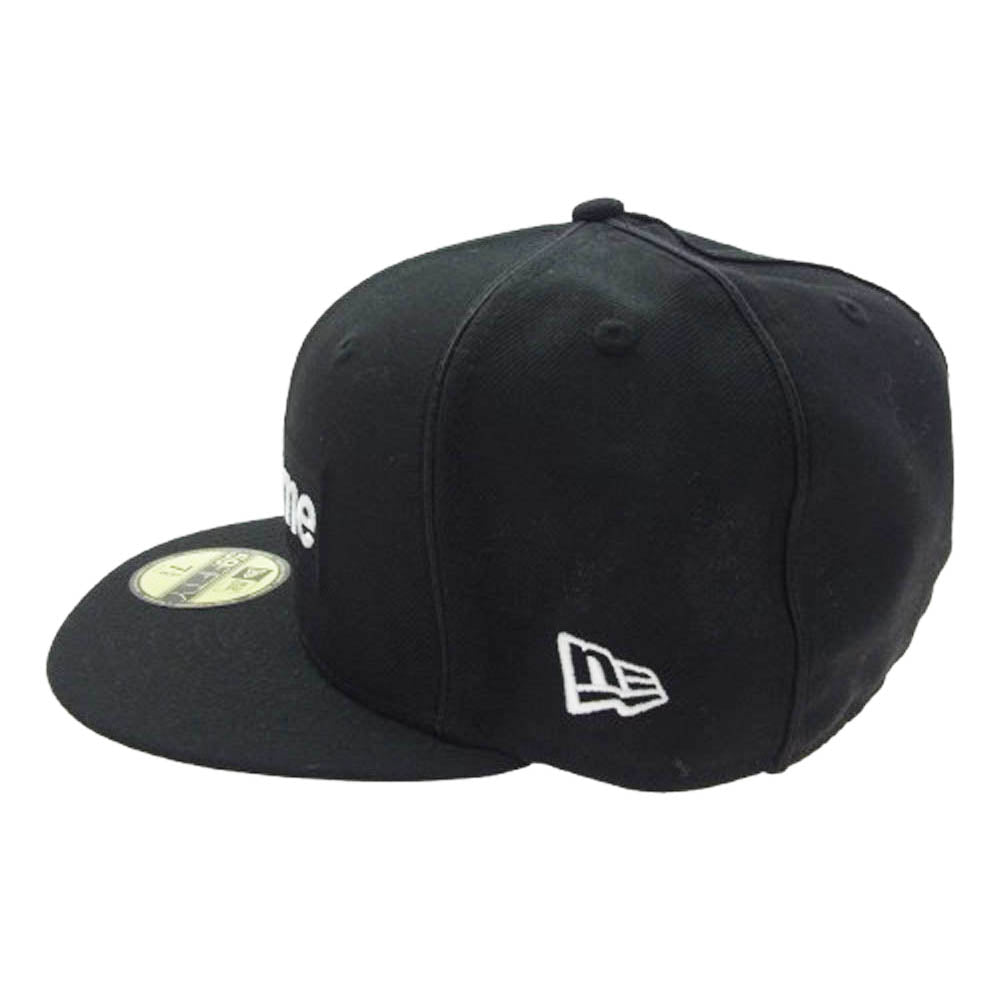 Supreme シュプリーム × NEW ERA ニューエラ Box Logo Cap ボックス ロゴ ベースボール キャップ ブラック系 58.7cm【中古】