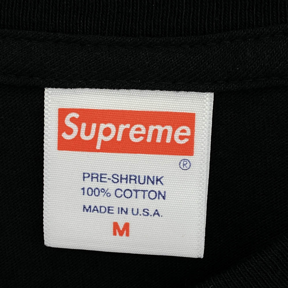 Supreme シュプリーム 19AW Pillows Tee ピローズロゴプリント Tシャツ 半袖カットソー ブラック系 M【美品】【中古】