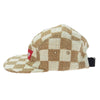Supreme シュプリーム 19SS Checkerboard Boucle Camp Cap チェック柄 ボックスロゴ キャンプキャップ 帽子 ブラウン系 オフホワイト系【極上美品】【中古】