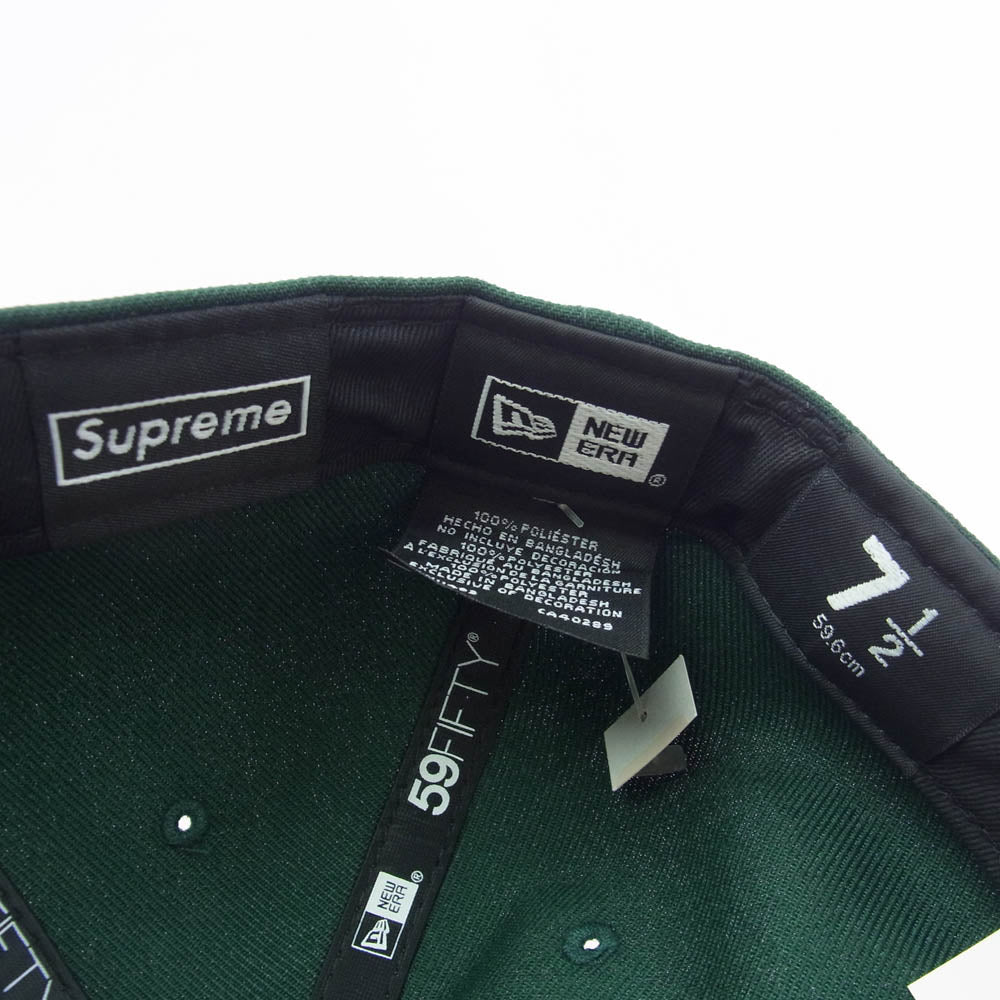 Supreme シュプリーム 21SS Skull Cap スカル刺繍 ベースボール キャップ グリーン系 59.6cm【中古】