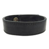 CHROME HEARTS クロムハーツ（原本無） 3BTN 2SNP クロスボール 3ボタン2スナップ レザー ブレスレット ブラック系 シルバー系【中古】