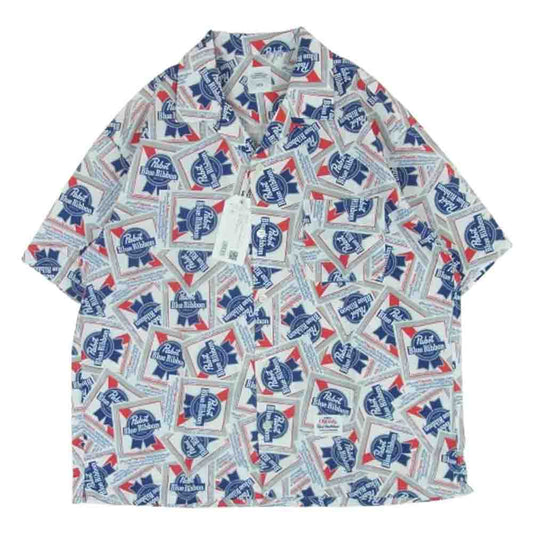 BEDWIN & THE HEARTBREAKERS ベドウィンアンドザハートブレイカーズ 25SS 25SB1748 Pabst Ex. S/S OPEN COLLAR SHIRT COLIN 総柄 レーヨン オープンカラー アロハ 半袖 シャツ マルチカラー系 MIX 2【新古品】【未使用】【中古】