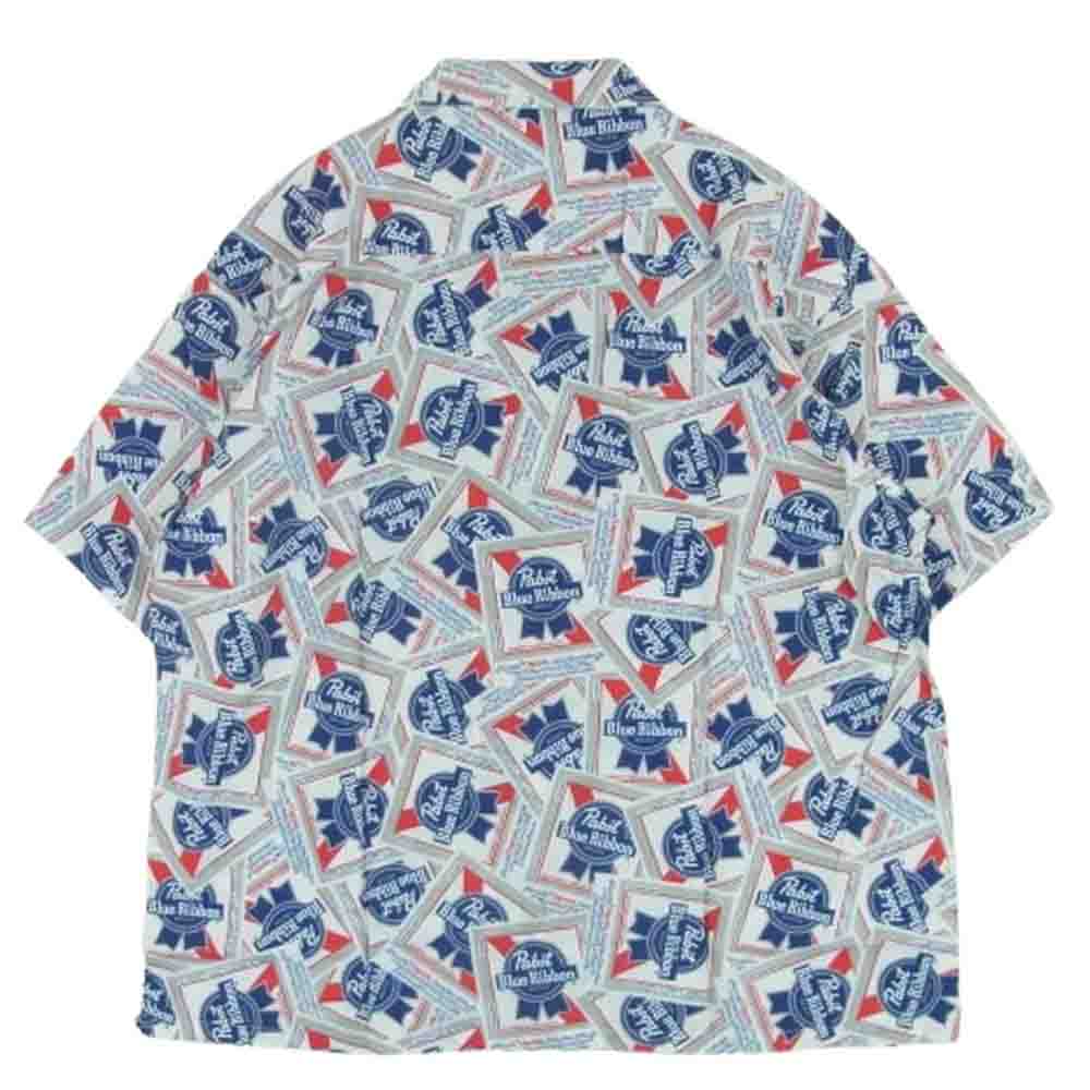 BEDWIN & THE HEARTBREAKERS ベドウィンアンドザハートブレイカーズ 25SS 25SB1748 Pabst Ex. S/S OPEN COLLAR SHIRT COLIN 総柄 レーヨン オープンカラー アロハ 半袖 シャツ マルチカラー系 MIX 2【新古品】【未使用】【中古】