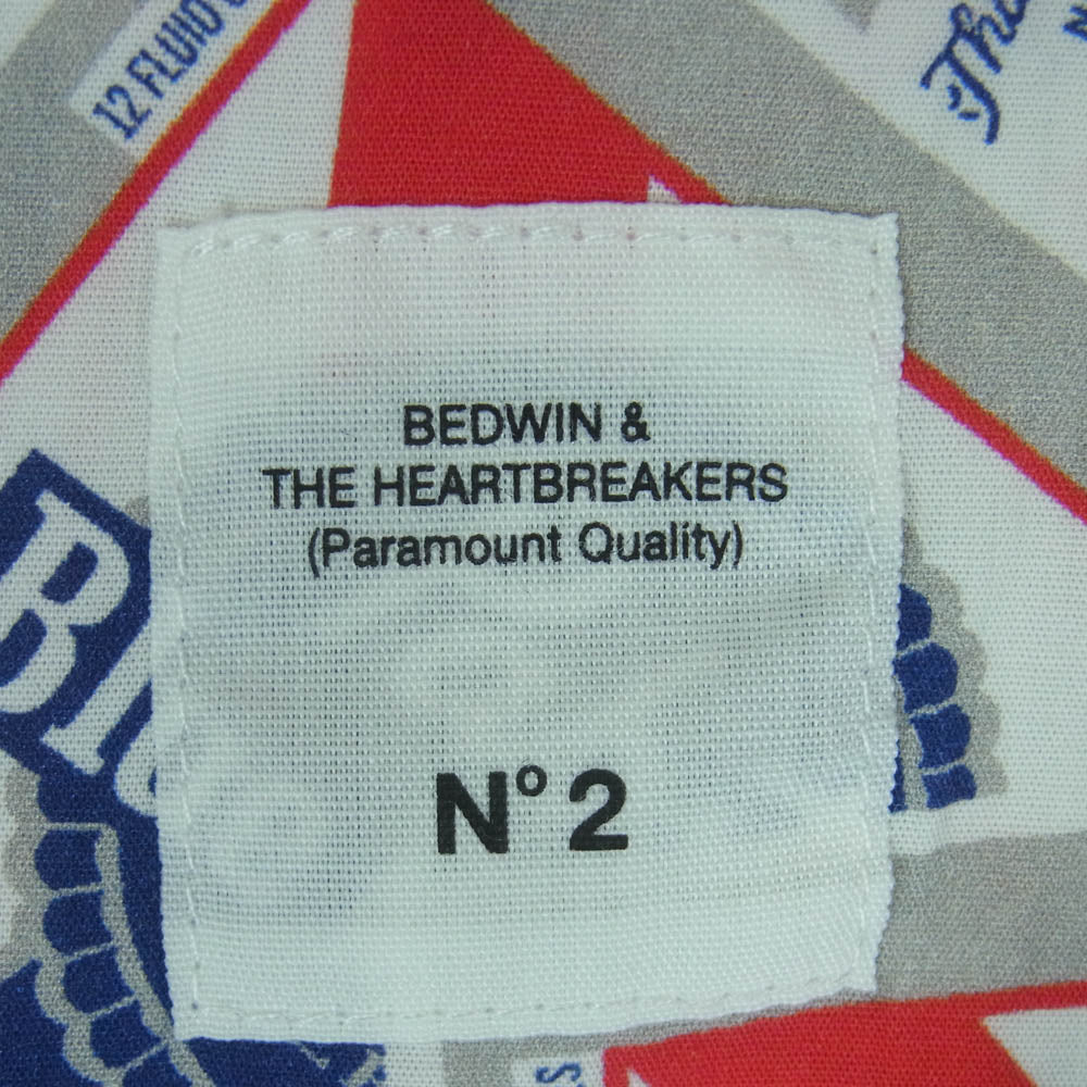 BEDWIN & THE HEARTBREAKERS ベドウィンアンドザハートブレイカーズ 25SS 25SB1748 Pabst Ex. S/S OPEN COLLAR SHIRT COLIN 総柄 レーヨン オープンカラー アロハ 半袖 シャツ マルチカラー系 MIX 2【新古品】【未使用】【中古】