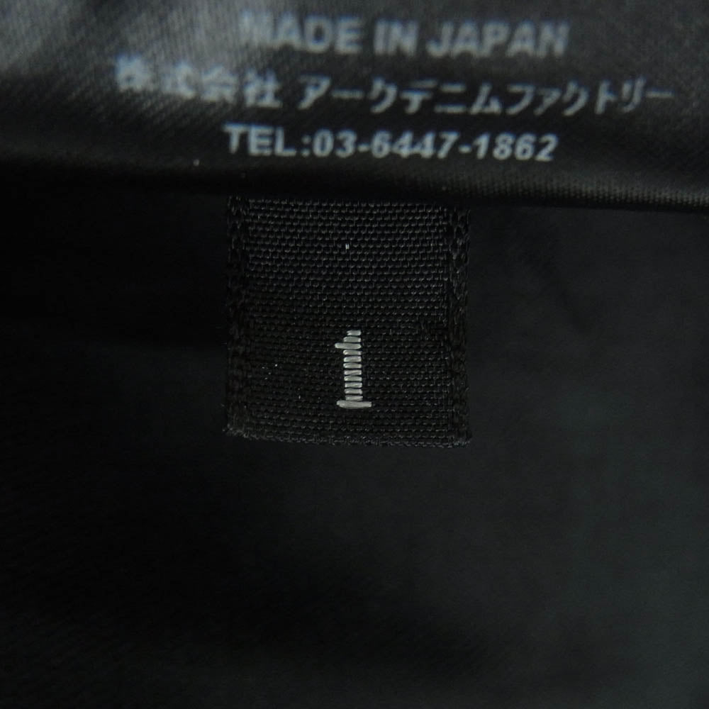 MINEDENIM マインデニム 2504-5002 Cu.Denim Boot Crest Open Collar SH 4ozライトオンス デニム キュプラ糸 ウエスタンブーツ柄 刺繍 オープンカラー 半袖 シャツ ブラック系 1【極上美品】【中古】