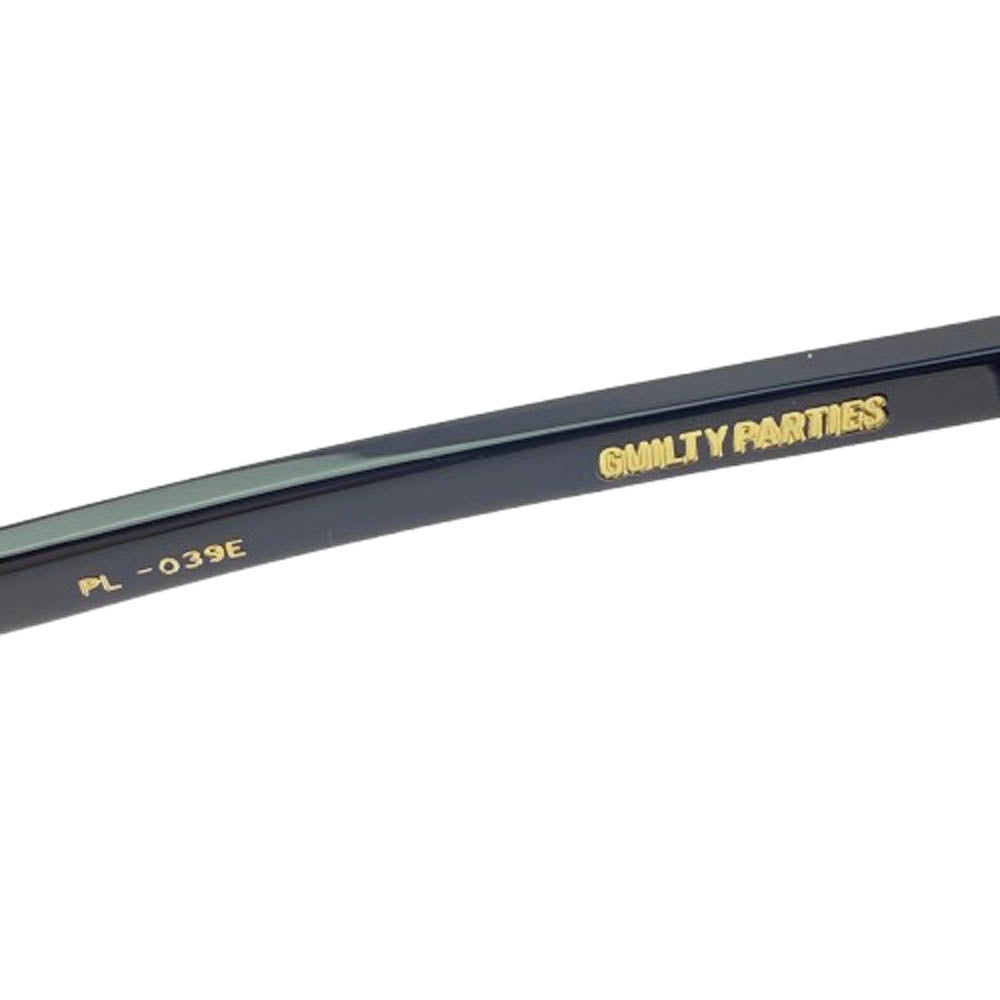 WACKO MARIA ワコマリア NATIVE SONS GLASSES GUERRERO ネイティブサンズ ウェリントン サングラス メガネ ブラック系 46.2□22.5-144【中古】